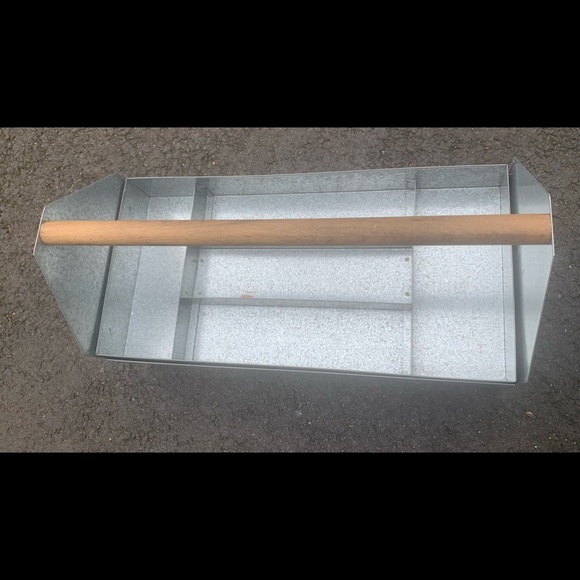 Galvanized Steel Metal Tool Box, Caddy, Industrial, Rustic, Primitive Home Decor - Picture 2 of 6